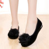 Slip-ons, black footwear, low non-slip nurse uniform, flowered, wholesale