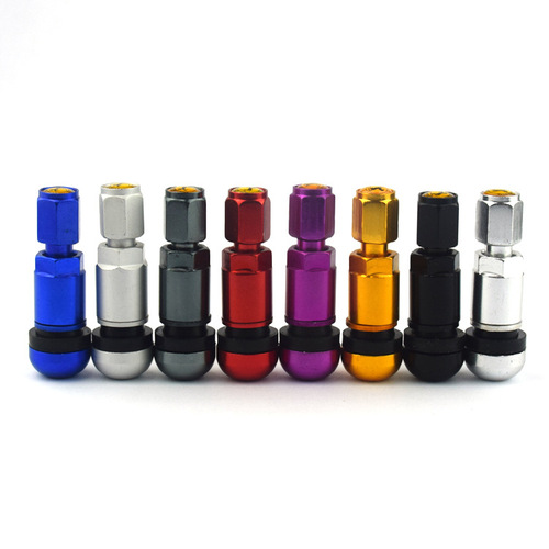 Car tire tubeless aluminum alloy explosion-proof valve round bottom 525TPMS tire pressure monitoring valve