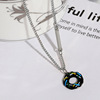 Donut, necklace, amusing fashionable universal ring, Korean style, wholesale