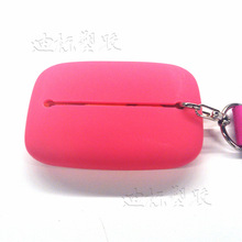 （标准款）多功能创意硅胶抽拉绳钥匙卡包长条包耳机包硅胶钥匙包