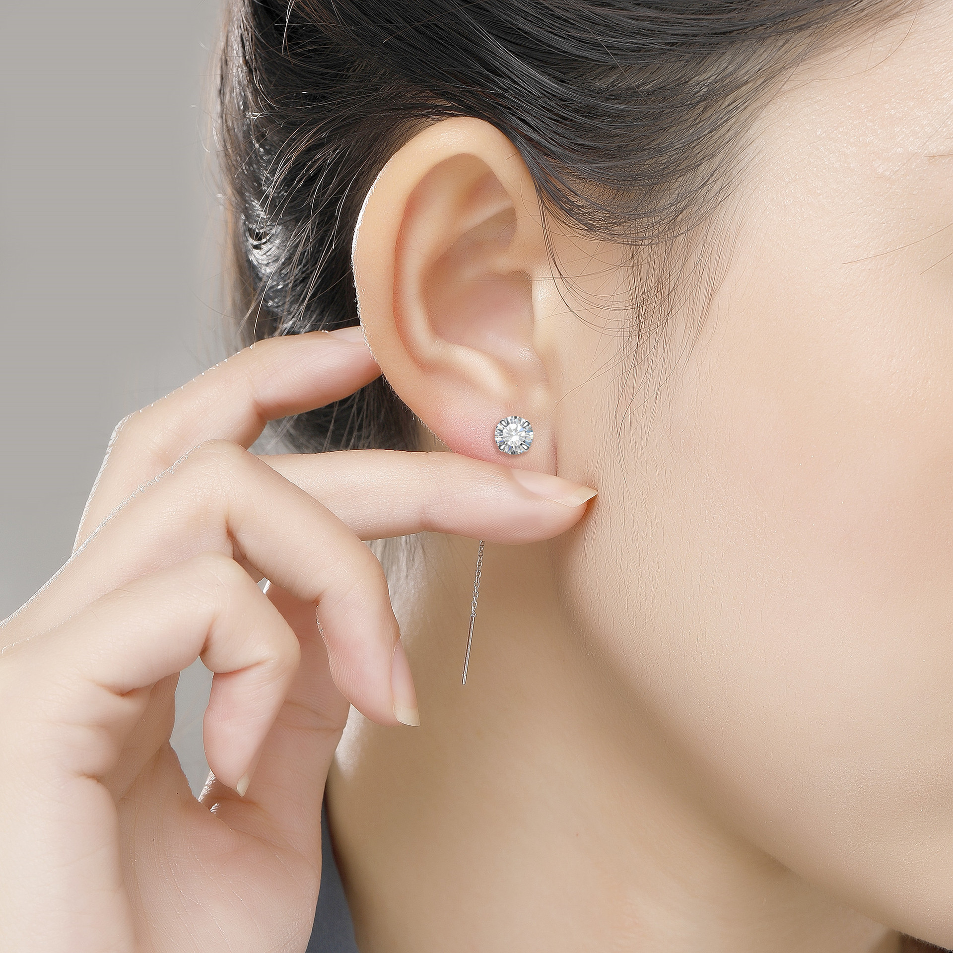 5g Weight 925 Sterling Silver Ear Needle Material Ear line Classification 1 Pair Quantity Holiday, Daily Occasion 925 Sterling Silver Material Geometric, Star, Heart Shape Pattern Women's Gender Casual, Simple Style Style 1 Pair 925 Sterling Silver Geometric Star Heart Shape Ear Line 22