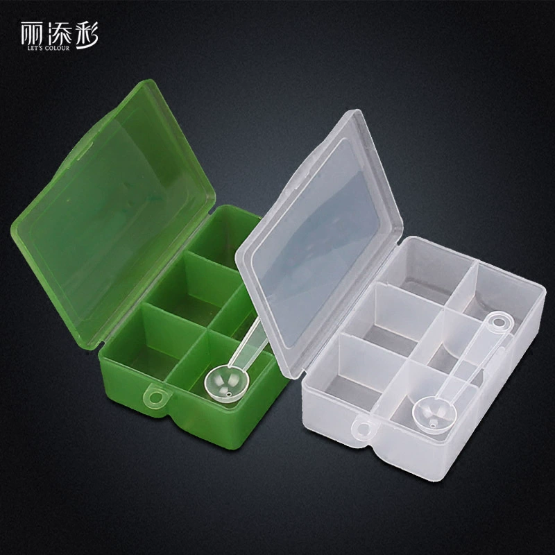 Оптовый крест шесть маленьких аптечек портативный герметичный многофункциональный ящик для хранения ювелирных винтов прозрачный может поддерживать логотип