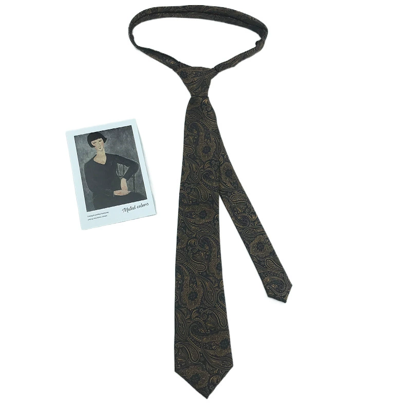 Retro tie, universal shirt, flowered, custom-made