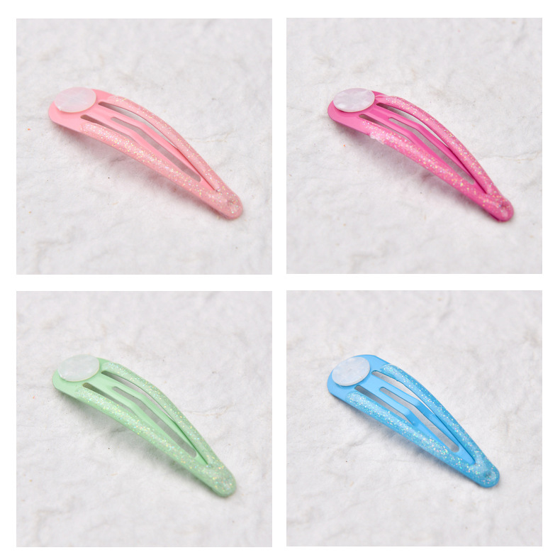 Simple Style Water Droplets Metal Metal Acrylic Hair Clip 1 Piece1
