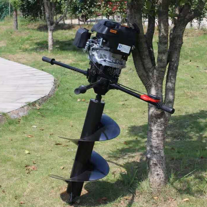 双人手提汽油挖坑机 钻冰机 打坑机 农田果园果树种树施肥打窝机