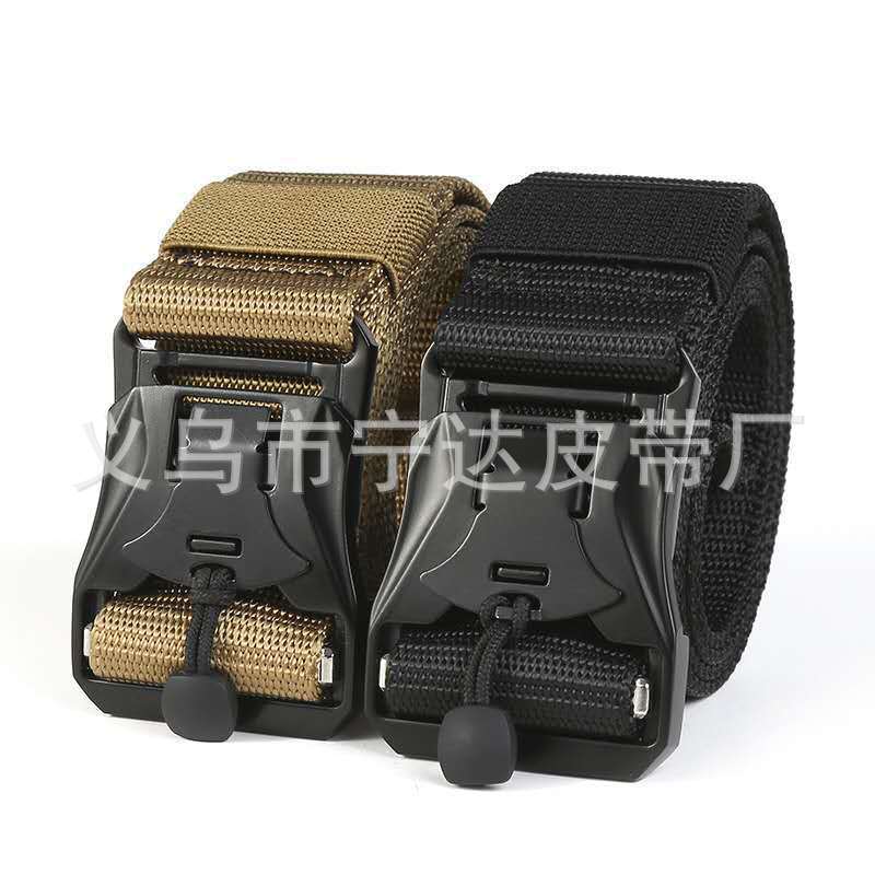 Universal magnetic travel nylon woven hypoallergenic tactics belt