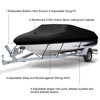 Cross -border dedicated to speedboat drag fishing fish V -type boat cover rain protection sunscreen protective cover 210D waterproof boat cover