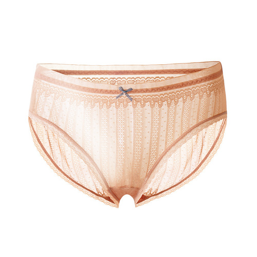 New sweet lace girl underwear high elastic mid-waist comfortable sexy seamless underwear women's non-sense close-fitting briefs