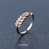 Fashionable ring, accessory, Japanese and Korean, diamond encrusted