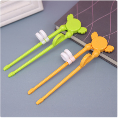 大童便攜男女孩練習筷子幼童上學兒童筷子訓練筷寶寶卡通學習筷