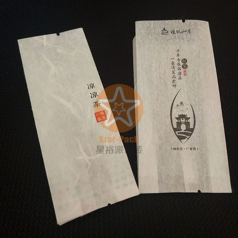 日本蚕丝云龙纸棉纸茶叶袋中封风琴袋