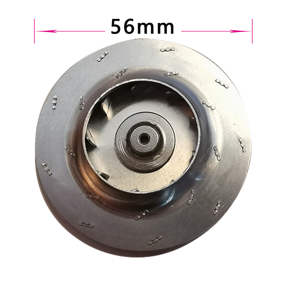 56mm铝动叶轮 铝风叶 电机风叶 真空车载吸尘器扫地机擦窗机风叶