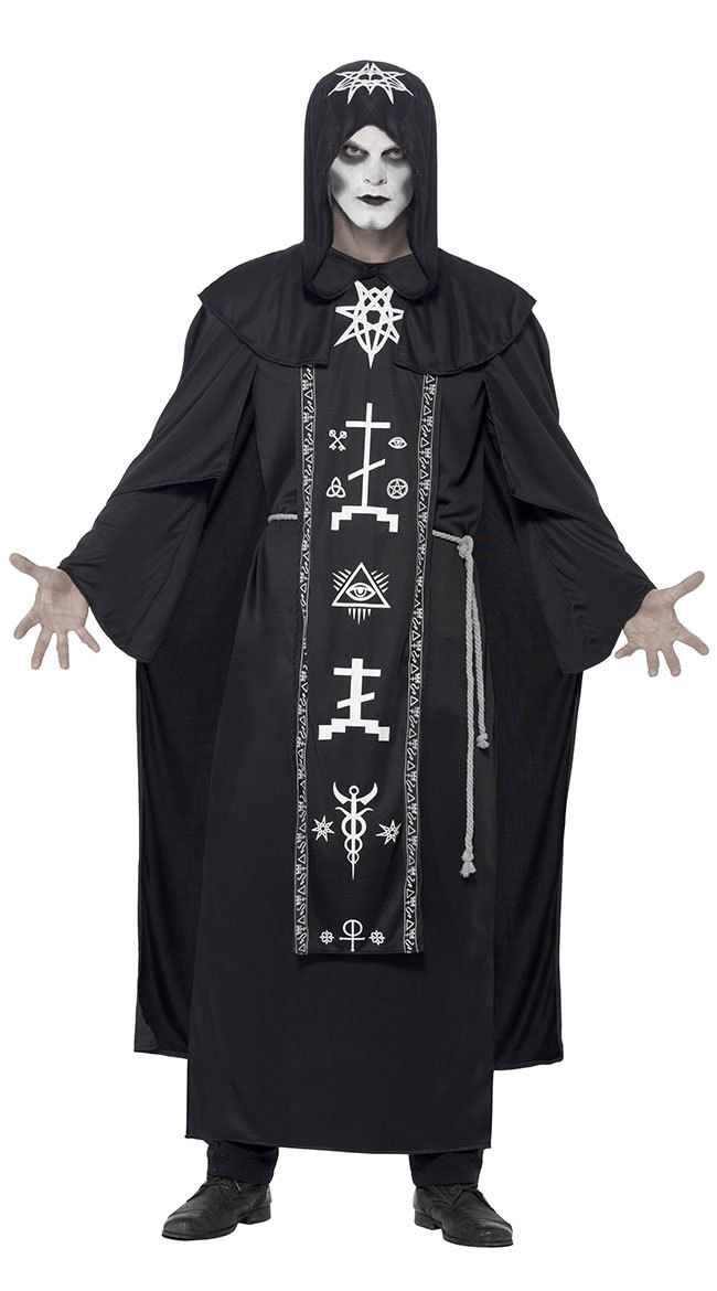 Halloween cosplay couple wizard robe costume nihaostyles wholesale halloween costumes NSQHM80980