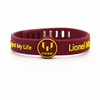 Football adjustable metal silica gel bracelet