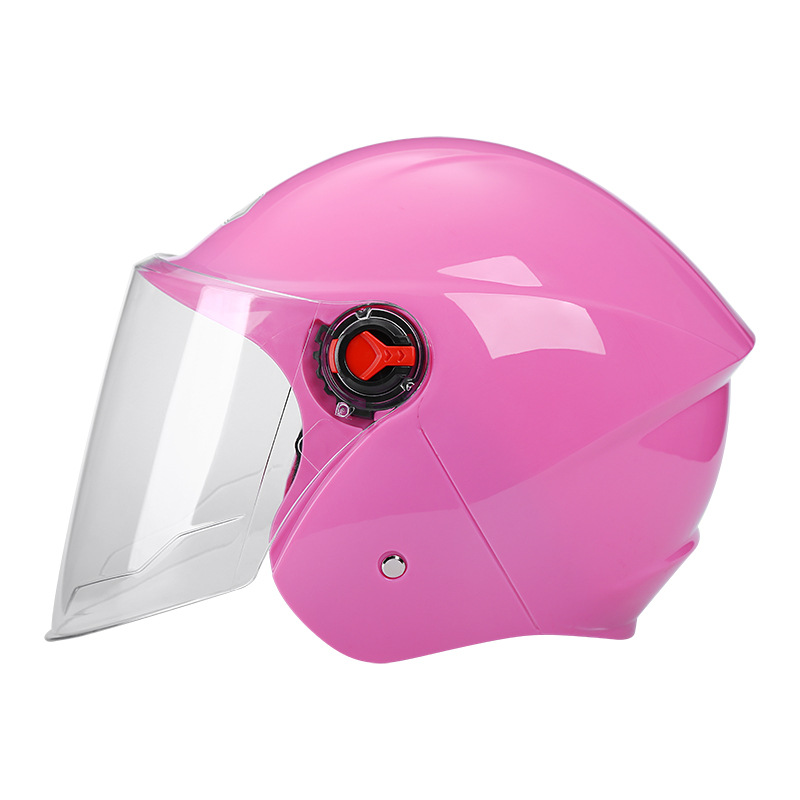 電動車頭盔男女通用春秋冬保暖摩托電瓶車半盔輕便式安全帽