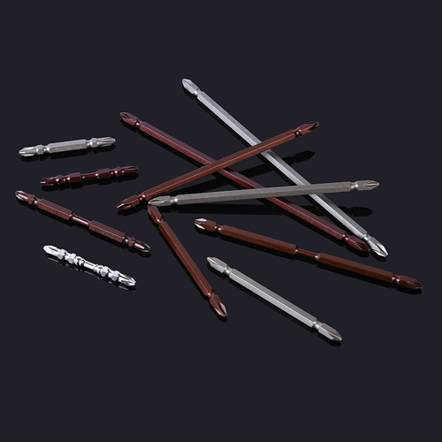 Wholesale S2 hexagonal magnetic double-headed cross screwdriver bit, electric drill screwdriver bit, pneumatic bit