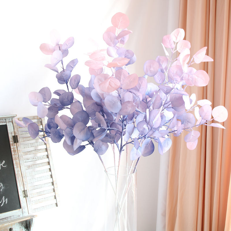 Artificial Flower Apple Eucalyptus Wedding celebration decorate Fake plants leaf Home Furnishing a decoration Green plant Money