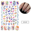 Nail stickers, thin adhesive fake nails for manicure for St. Valentine's Day for nails, wholesale, flowered