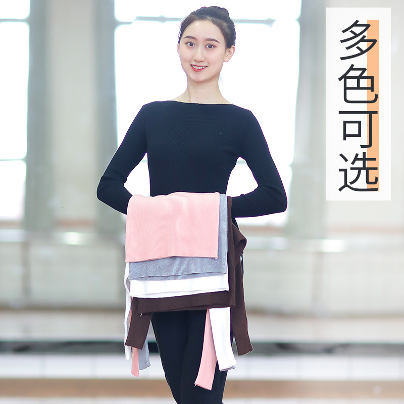 Ropa de práctica de baile suéter de mujer Ropa de baile de cuerpo adulto Ropa de baile de ballet chaqueta de manga larga caliente superior Otoño e Invierno