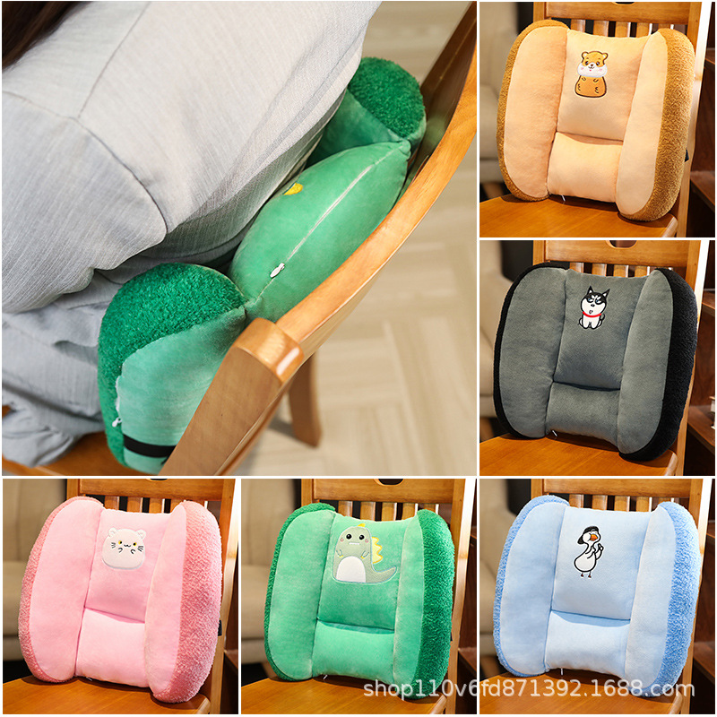 公司年会赠品送客户员工奖品实用创意礼物车载靠背垫汽车座椅腰枕