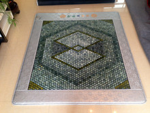 岫岩玉石鍺石托瑪琳電加熱保健床墊雙溫雙控遠紅外理療毯赭石