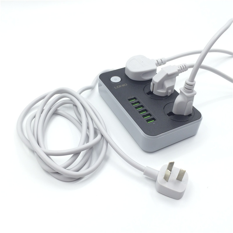 LDNIO ForceDeNo SC3604 multi-function power strip with switch, globally compatible universal socket outlets