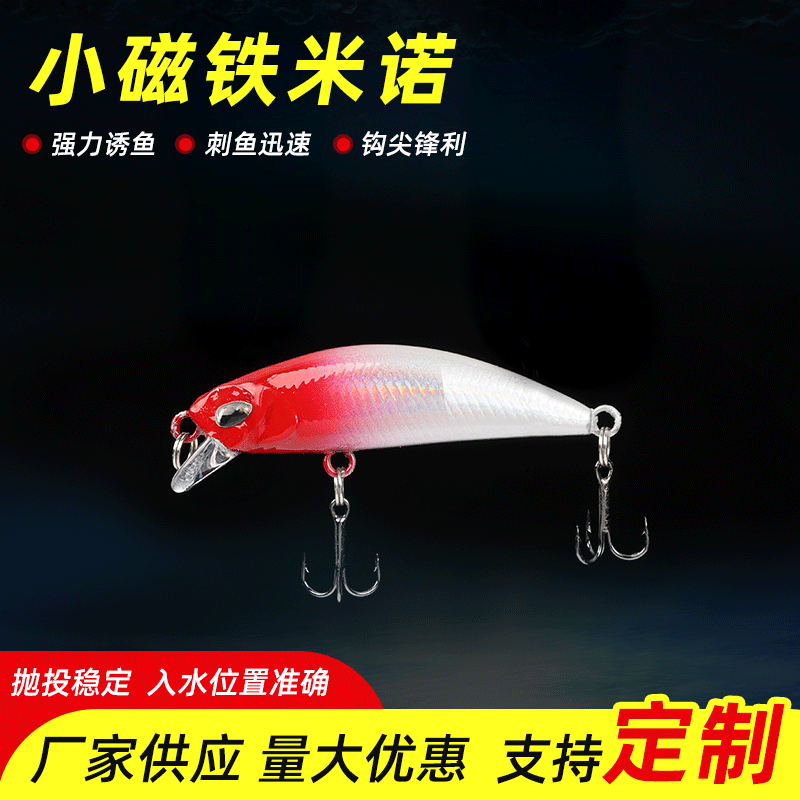 Sinking Minnow Lures Shallow Diving Minnow Baits Bass Trout Fresh Water Fishing Lure