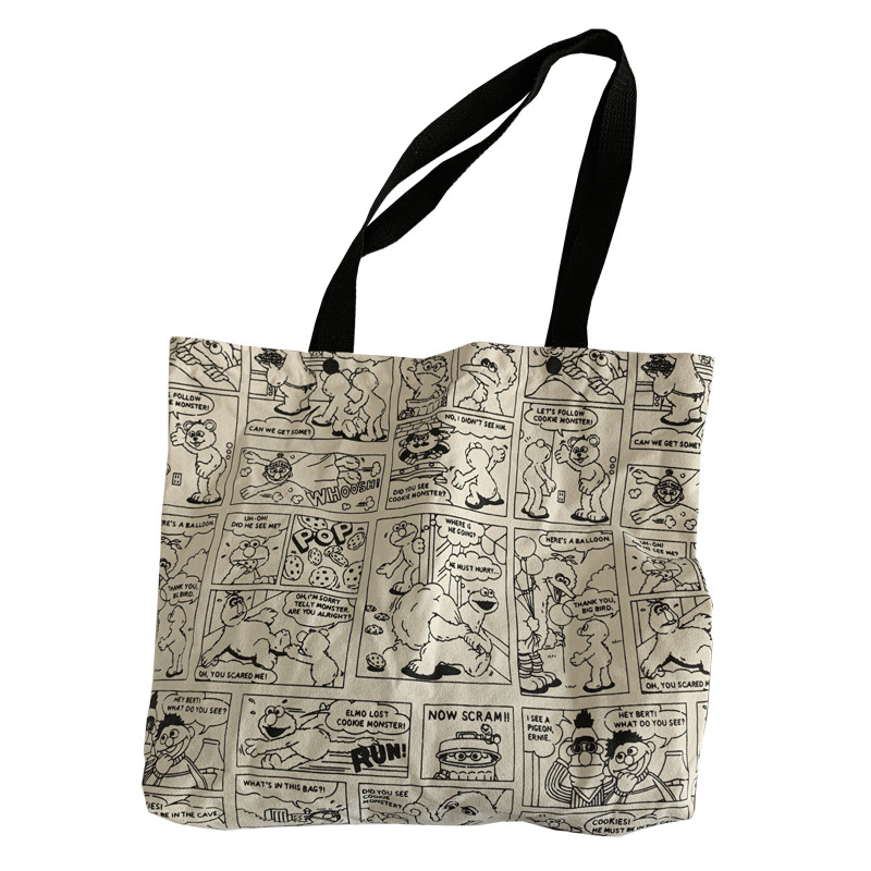 Bolsa de lona de las mujeres de un solo hombro yoga deportes ins bolsa de tela estudiante estilo japonés artístico simple gran capacidad estilo coreano fresco