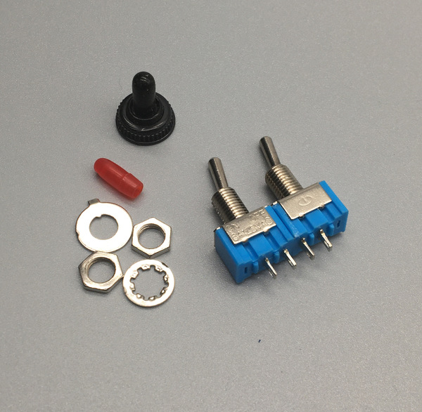 Black waterproof red switch key