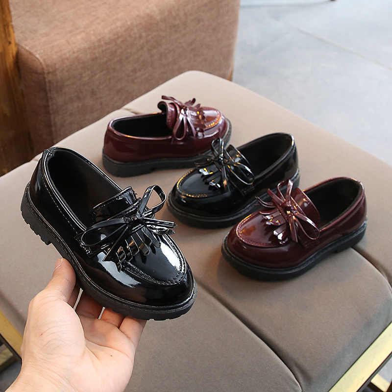 Girls' leather shoes, children's princes...