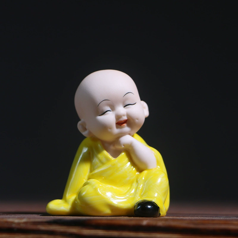 Новый китайский стиль Мин Zen керамика Xiaosha монах Mrida смеющийся Будда креативный подарок подставка для стола декор изделия