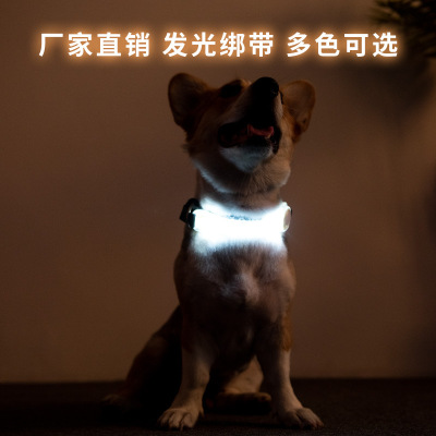 Factory wholesale LED Colorful luminescence Bandage Noctilucent Warning Lights Festival Warning Flash multi-function Lanyard