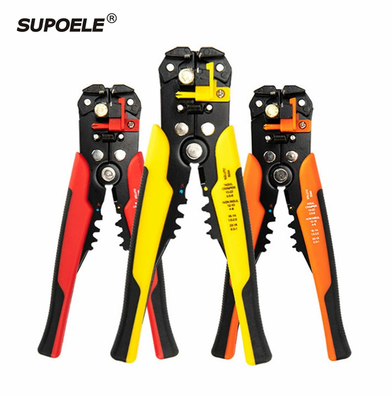 HS-D1 Тип 8 дюймов три в одном автоматическое прессование проволоки, резка, клещи для зачистки проводов многофункциональные автоматические клещи для зачистки проводов быстро электрик