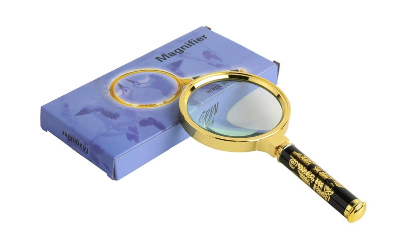 Пожилые люди читают изысканный Высококачественный большой диаметр 90 мм 8 раз ручка дракона пластиковая рамка для чтения с высоким увеличительным стеклом