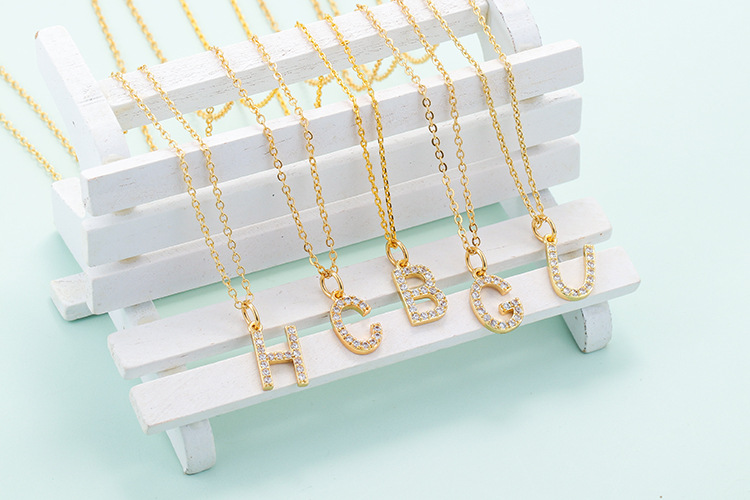 3g Weight Zircon Inlay Material Travel Occasion Copper Material Inlay Design Copper Inlaid Zircon Copper Necklaces 9