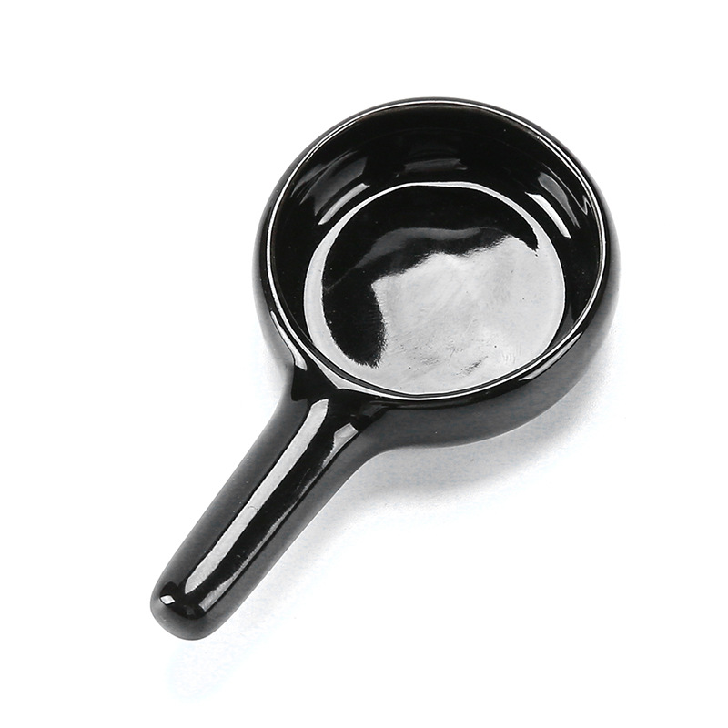 Yijian artesano vela aromaterapia estufa titular de la vela estufa de aromaterapia accesorios pequeños vela blanco y negro pequeño titular de cerámica