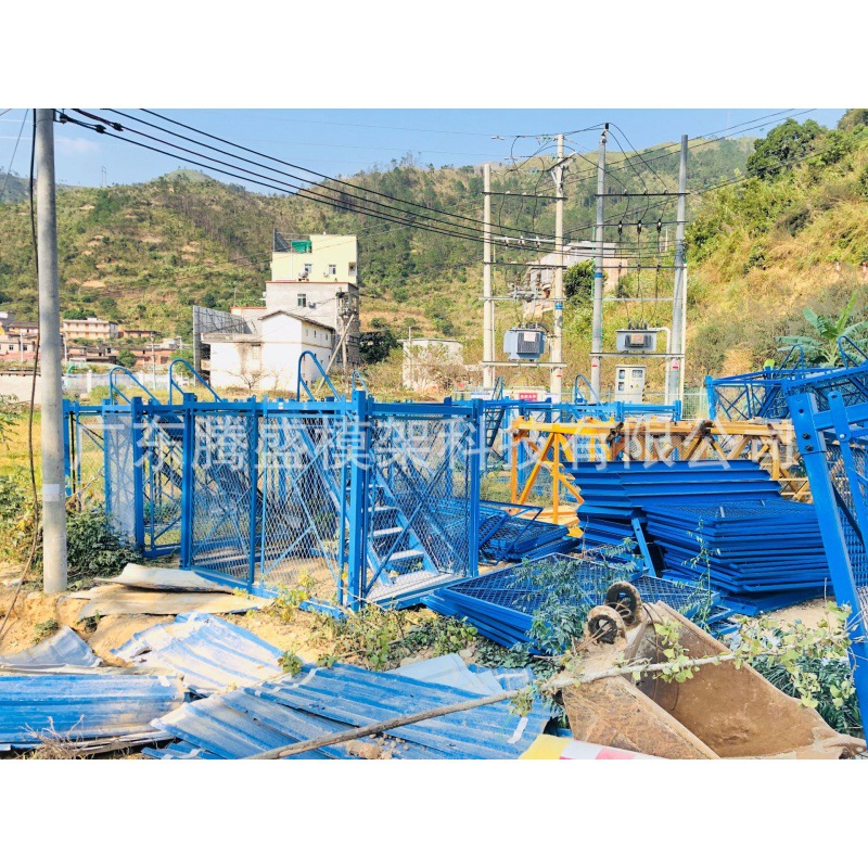 重庆腾盛桥工梯笼-基坑梯笼-框架式梯笼- 角钢模块化梯笼