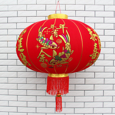 Manufactor Direct selling wholesale Spring Festival high-grade Flocking cloth Phnom Penh Raise the Red Lantern marry Wedding celebration Spring Festival Chinese New Year Lanterns