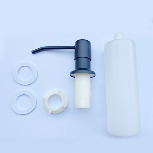 Sheng Ruijia Kitchen 304 Stainless Steel Sink Soap Dispenser Cross Border Black Cleaning Soaping Cell Phone