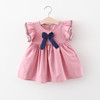 Skirt, summer children's dress with sleeves sleevless for early age, small princess costume, Korean style