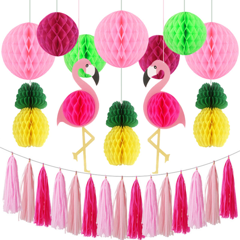 Wholesale Three-tier Flamingo Paper Cake Stand Nihaojewelry display picture 2