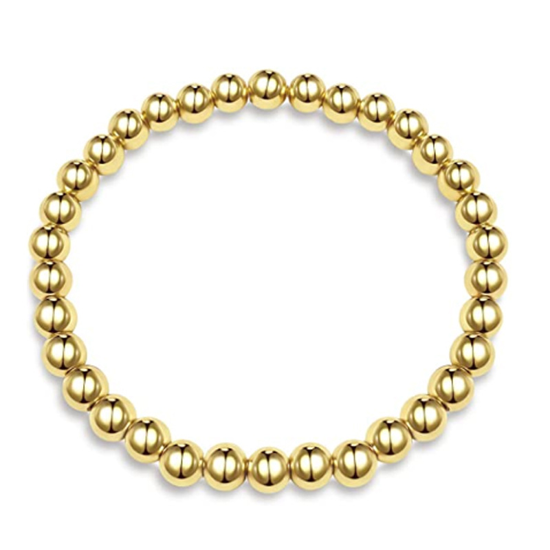 Bracelet polyvalent en cuivre, perle en or véritable, coloré, Style plage, géométrique, élastique, à la mode, nouvelle collection 2023, offre spéciale_voghion.com