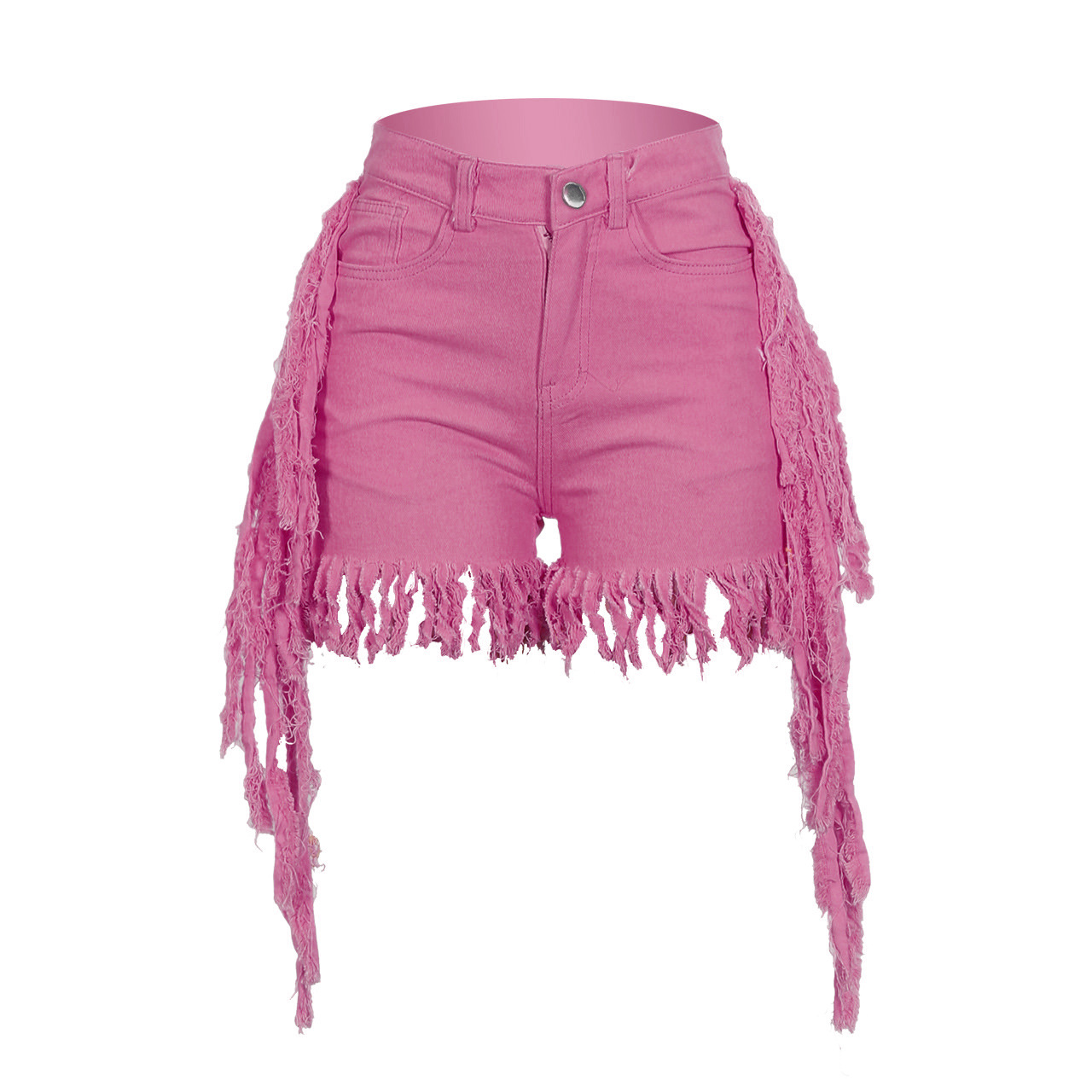 Women Clothing  Women Clothing Tasseled Jeans  Women Clothing (Pants Only) in Shorts