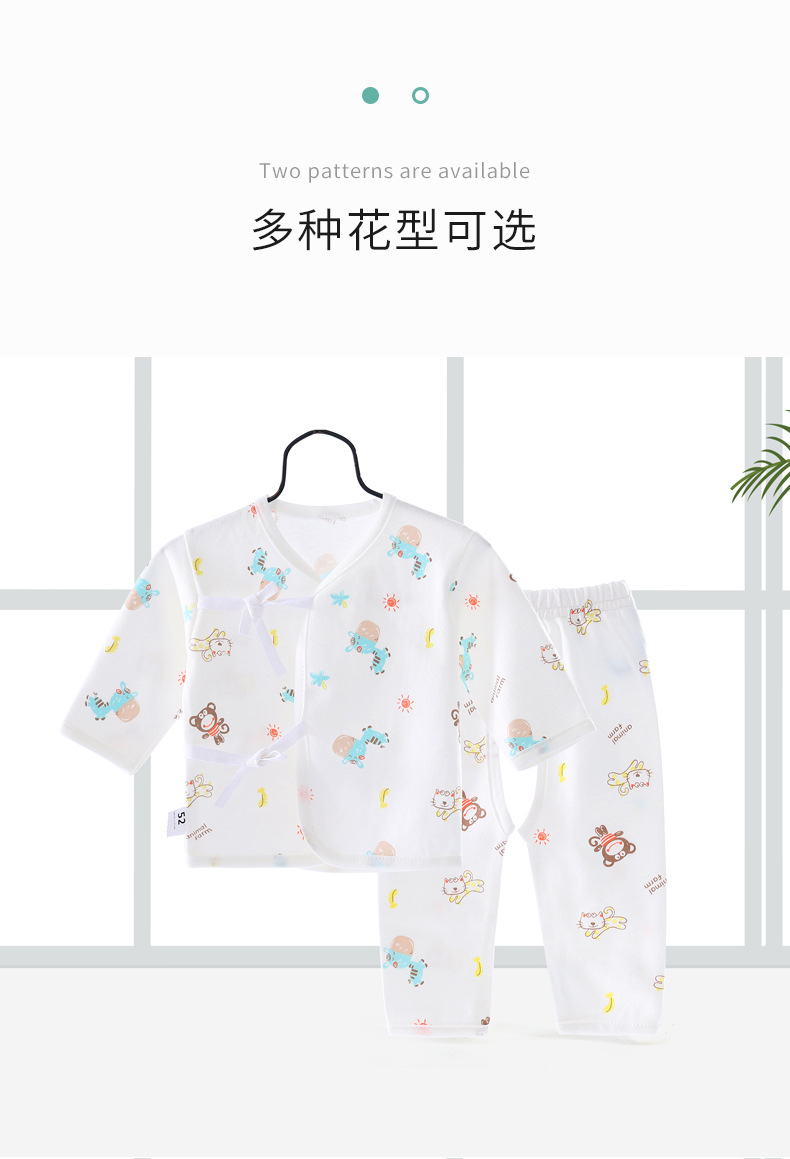 El Comercio exterior europeo y americano recién nacido Ropa bebé de seis piezas ropa de bebé traje bebé anti-arañazos mano pie cubierta babero 821048