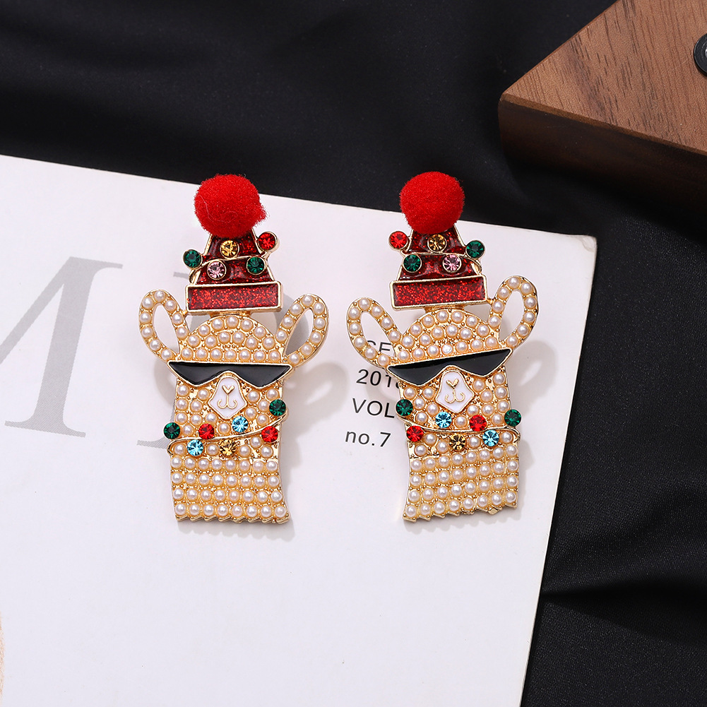 Christmas Cartoon Characters Earrings display picture 8