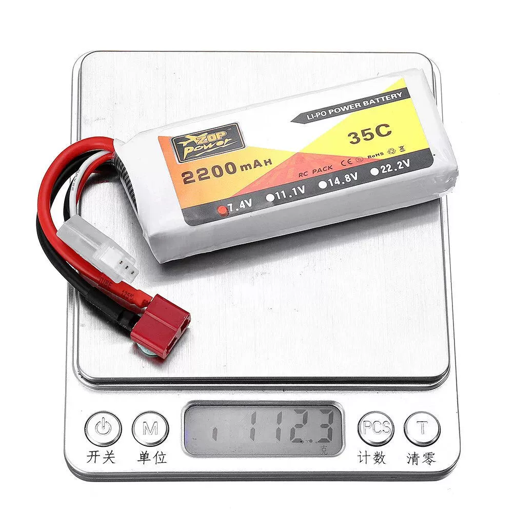 АКБ для беспилотника ZOP фабрика 2500mAh 2S 7.4V 35C набор аккумуляторов литиевых для высокоскоростных моделей самолета дронов powered vehicle model battery
