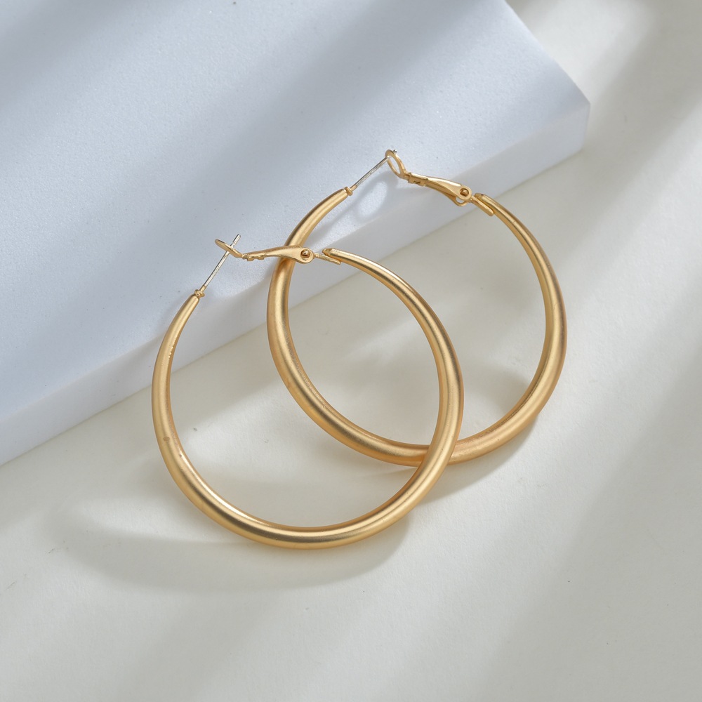 New Exaggerated  Classic Fashion Metal Hoop Earrings display picture 1