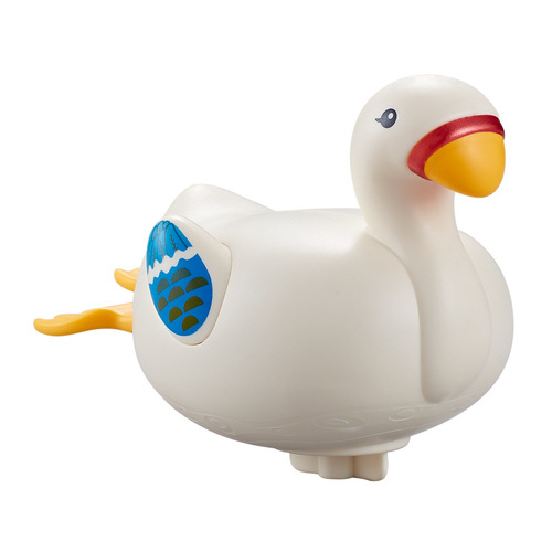 Cross-border baby bath toy wind-up swimming little white goose children's wind-up little turtle bathroom floating toy