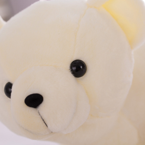 Polar Bear Doll New Simulation Little White Bear Plush Toy Printed LOGO Doll Holiday Gift Manufacturer Wholesale