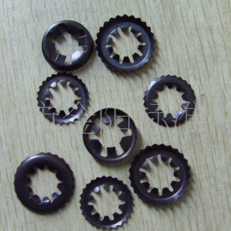 厂家供应多款非标轴承夹 梅花定位介子 轴肩挡圈 内齿锁紧垫圈